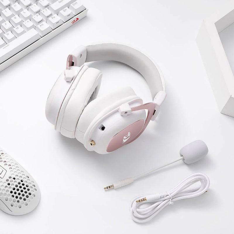 Redragon Over-Ear ZEUS 2 USB Gaming Headset - White - alternate product view 8