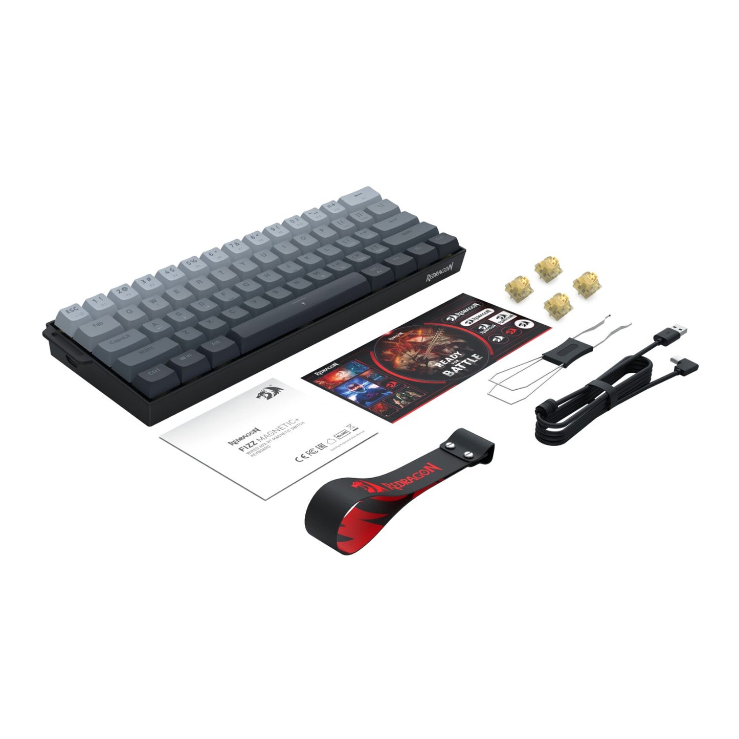 Redragon FIZZ Magnetic+ Wired 60% Gaming Keyboard - alternate product view 9