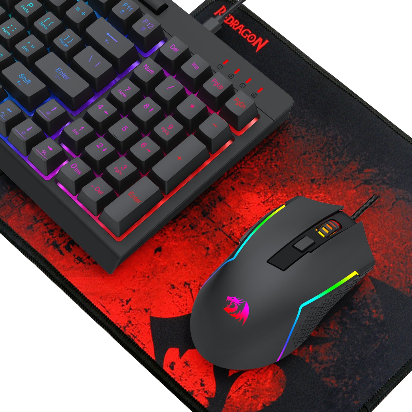 Redragon 4-in-1 Keyboard - Mouse - Mousepad - Headset Gaming Combo - alternate product view 5