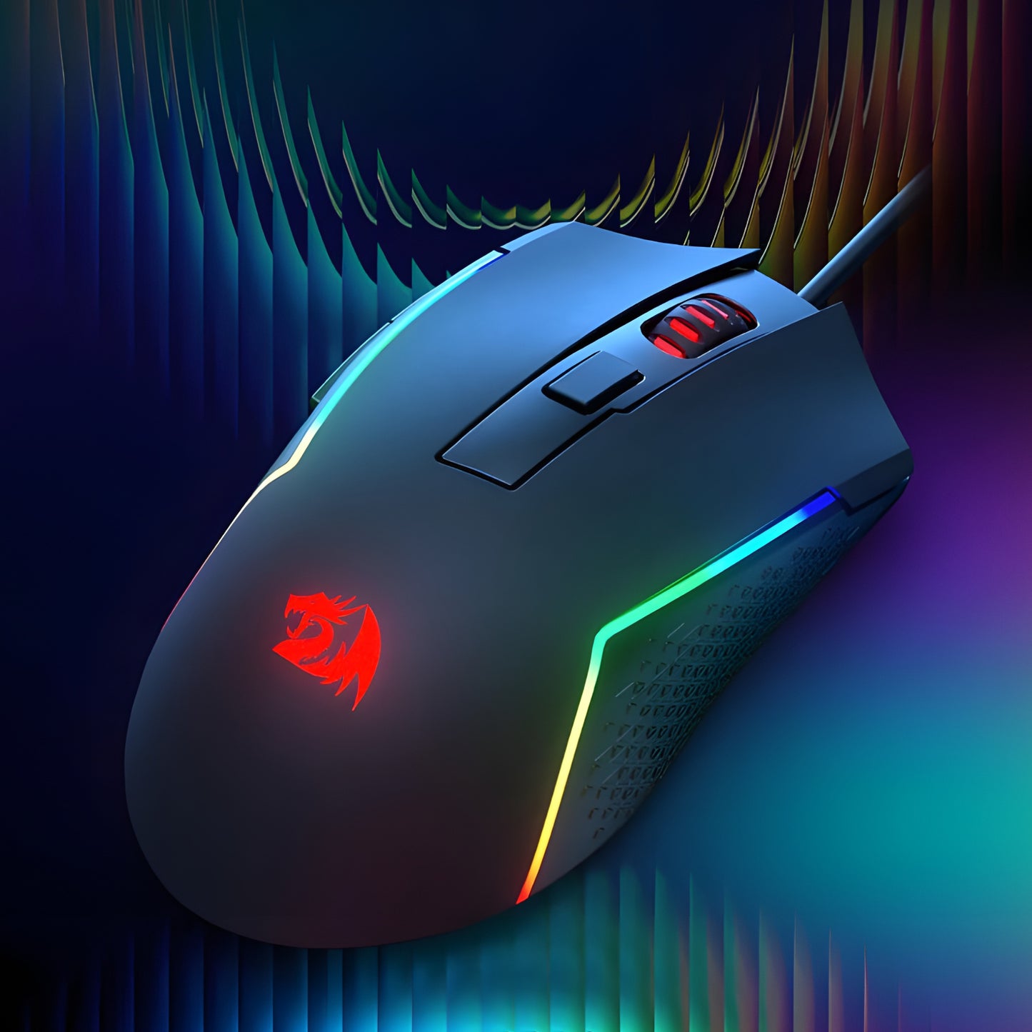 Redragon M616 TRIDENT 10000DPI RGB Gaming Mouse - Black - alternate product view 4