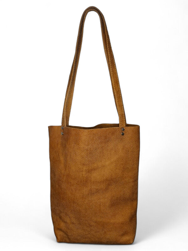 Leather BAG - Mottled TAN ±40×30×9 Cm