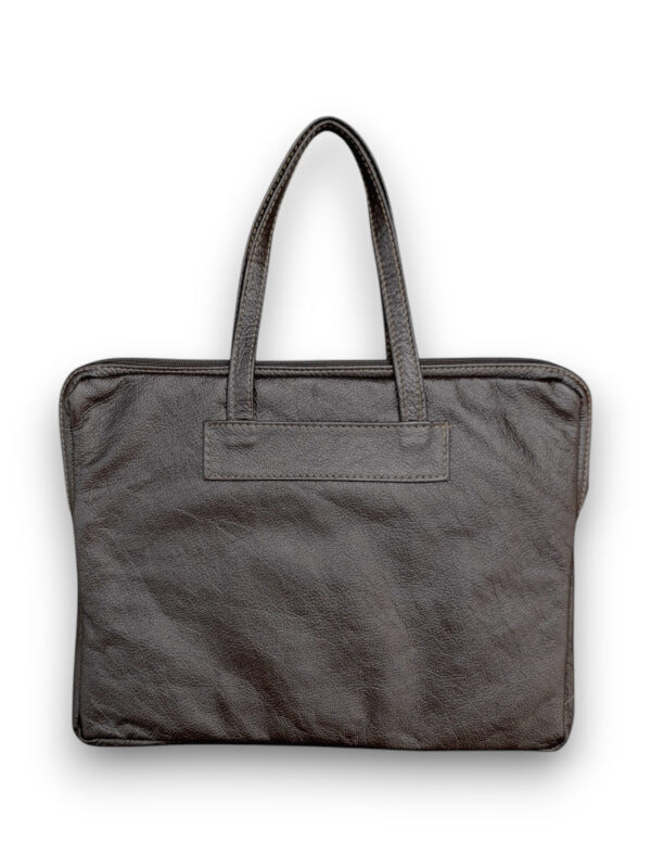 Leather Laptop BAG - RED BROWN - ±37×30 Cm - Image 2