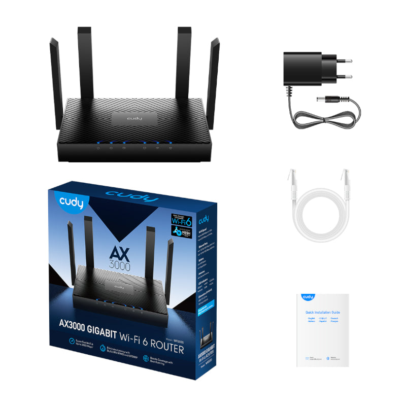 Cudy AX3000 Gigabit Wi-Fi 6 Mesh Router - alternate product view 4