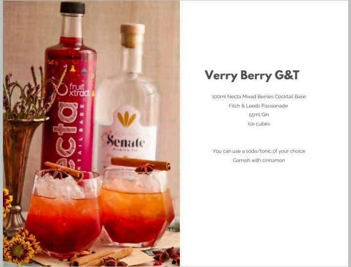 FRUIT EXTRACT NECTA MIXED BERRIES 750ML