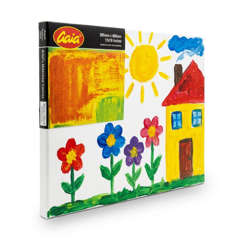 Stretch Canvas - Size 305 mm x 406 mm (12x16 Inches), Thickness 16 mm