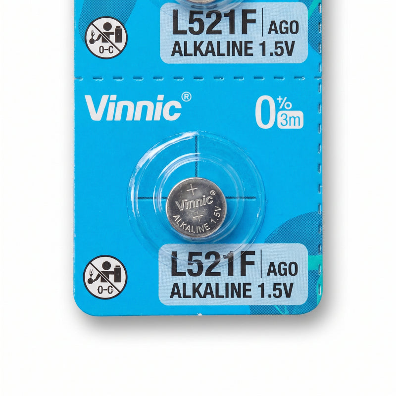 Vinnic Alkaline 1.5v Cell Battery - Equivalent For Ag0, 5.8x2.15 mm - Image 4