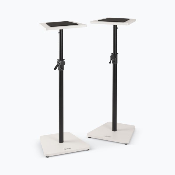 On-Stage SMS7500 Wood Studio Monitor Stands White Pair