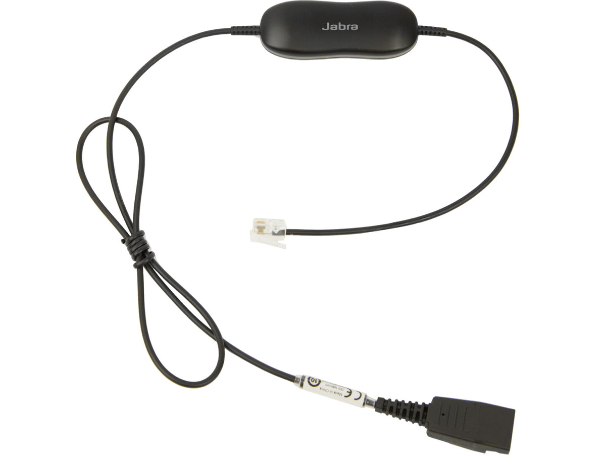 Jabra Smart Cord. QD to RJ9. Straight. with 8-POSITION Switch Configurator