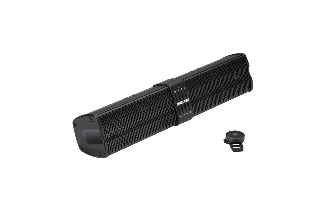 Kicker 47KPB1 PowerBar KPB1 20-inch Bluetooth Powered UTV Soundbar. Black Weather-Proof Enclosure