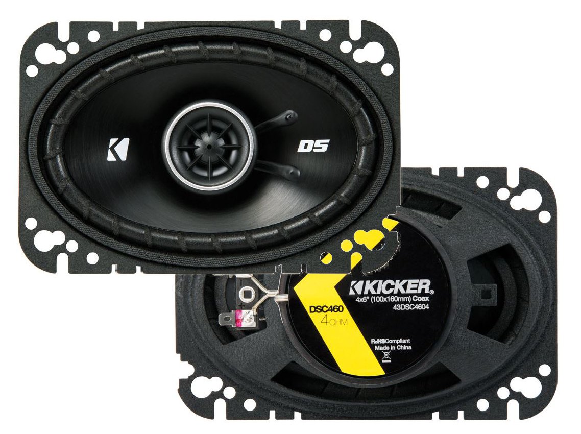 Kicker 43DSC4604 4x6 DS Coaxial Speakers