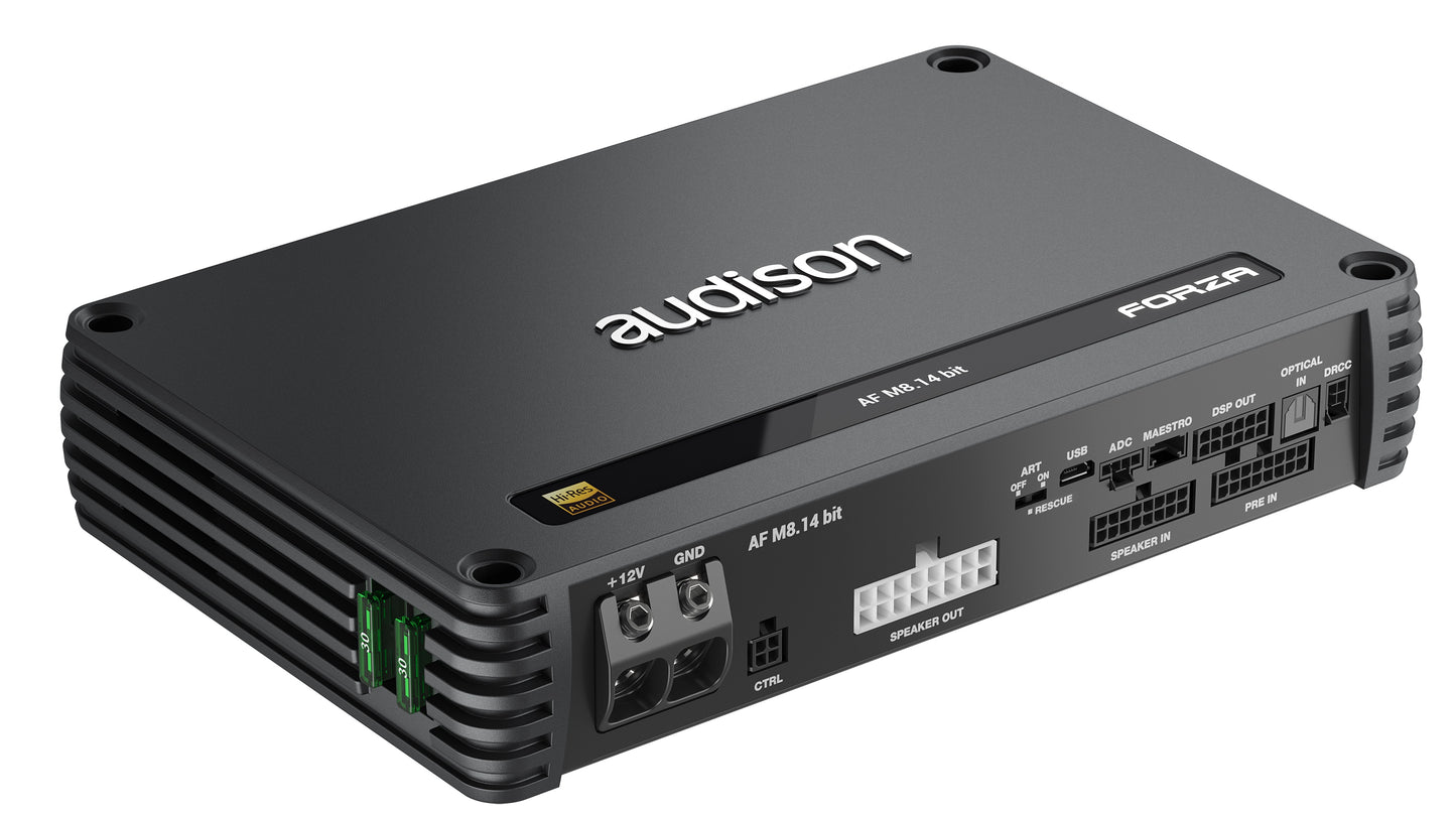Audison - AF M8.14 bit - 8CH AMPLIFIER WITH DSP 8x140W