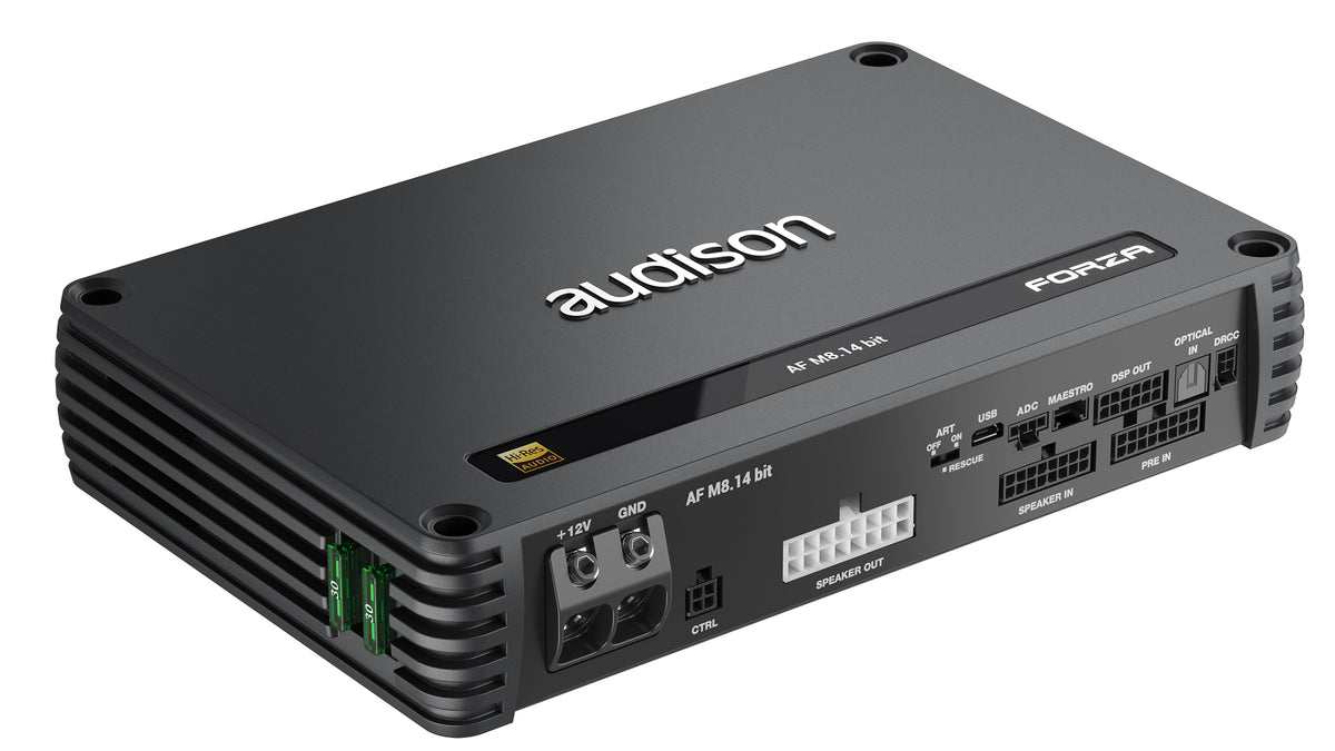 Audison - AF M8.14 bit - 8-Channel AMPLIFIER WITH DSP 8x140W