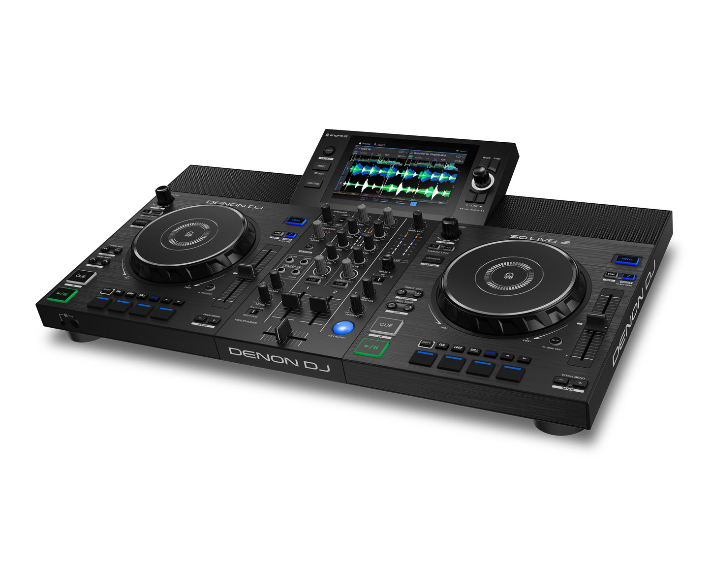 DENON DJ 4 CHANNEL SMART CONTROLLER WITH SPEAKERS