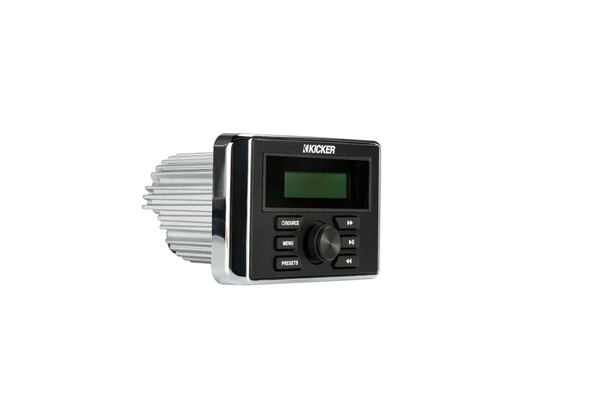 Kicker Marine KMC3 Multimedia Gauge-Style Receiver Bluetooth