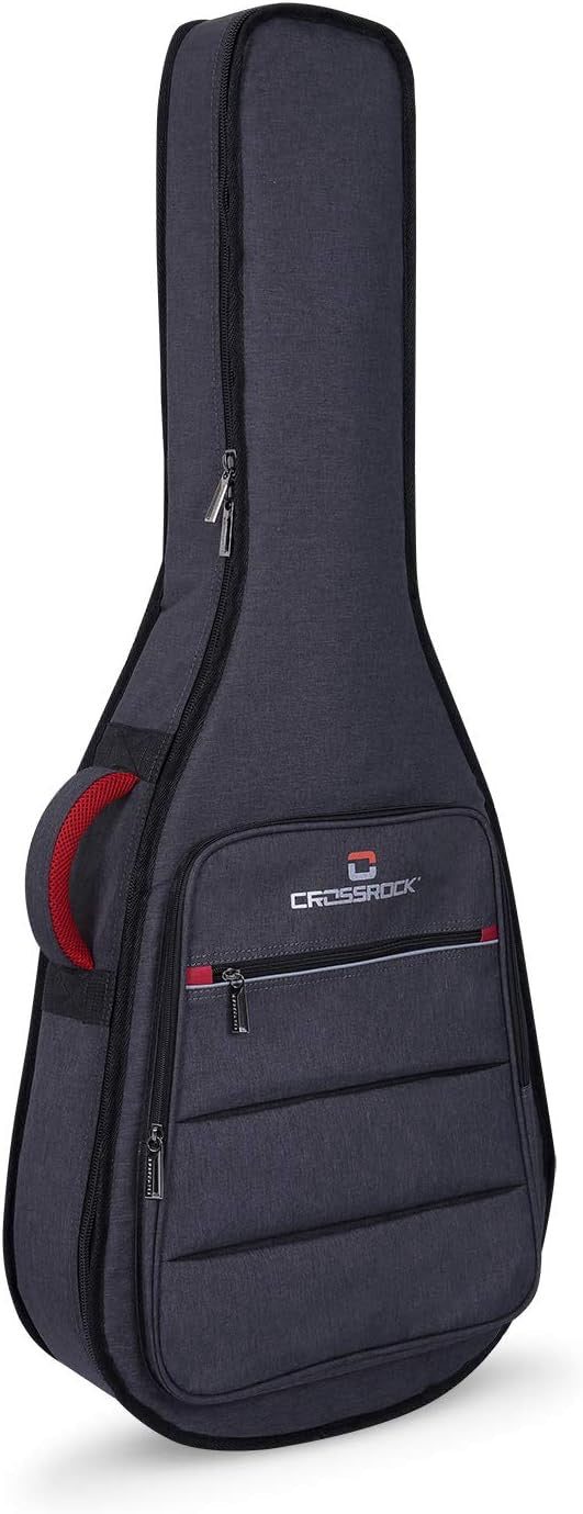 Crossrock Classical 4/4 Guitar Bag - Dark Grey