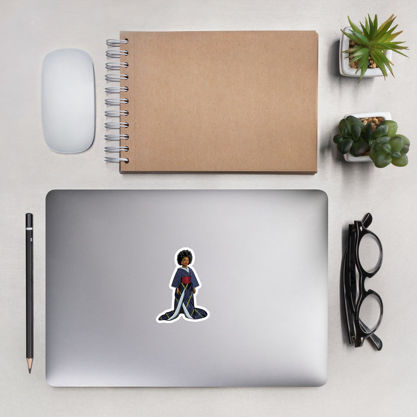 Afro-Geisha Bubble-free stickers