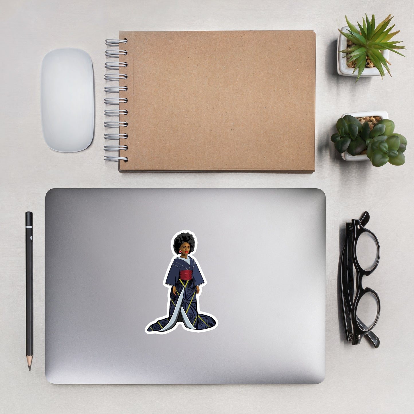 Afro-Geisha Bubble-free stickers
