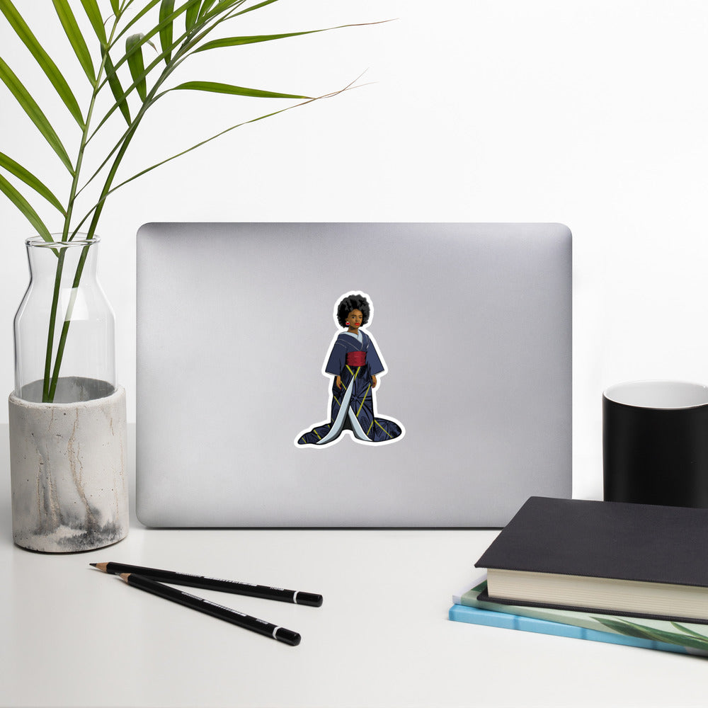 Afro-Geisha Bubble-free stickers