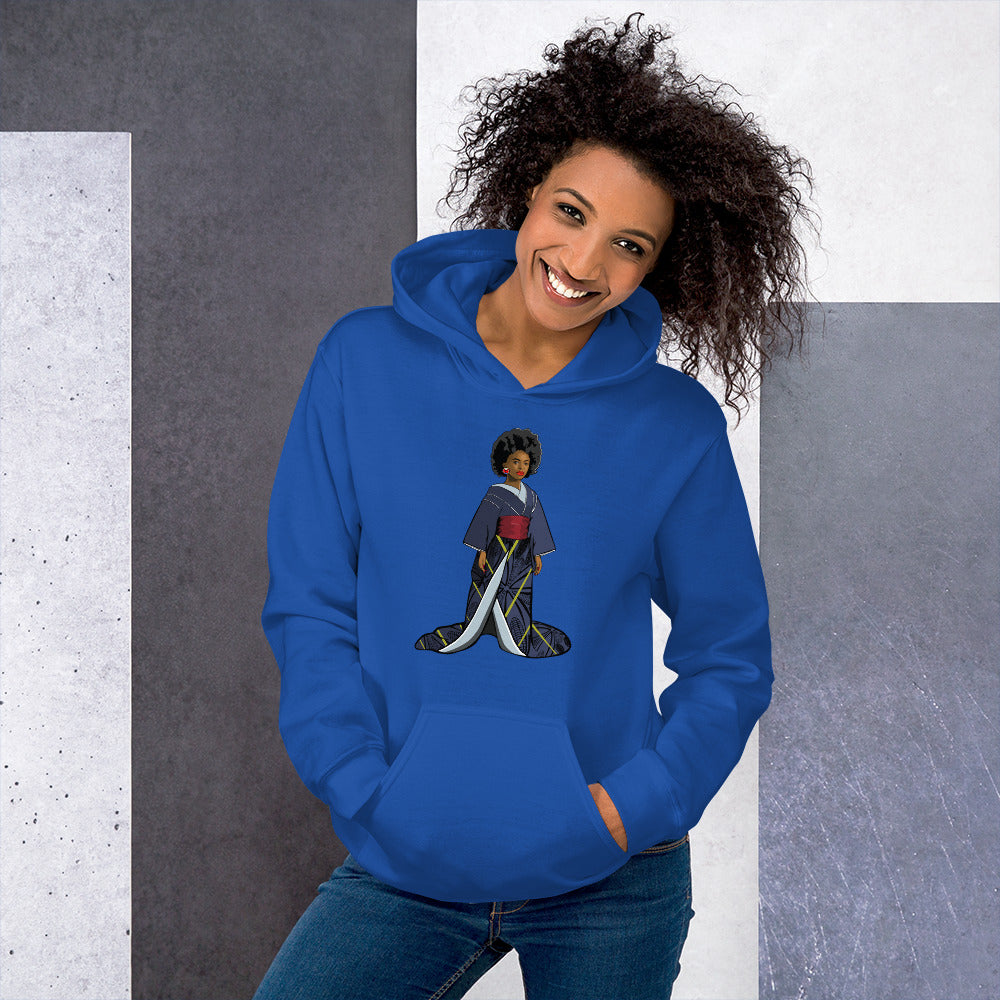 Afro-Geisha Unisex-Plain Hoodies for Women