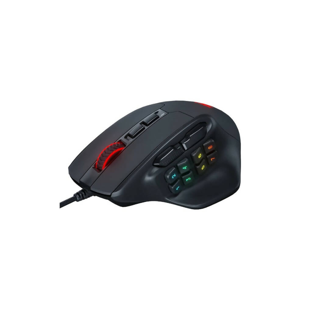 REDRAGON Aatrox 6200DP RGB MMO Gaming Mouse – Black