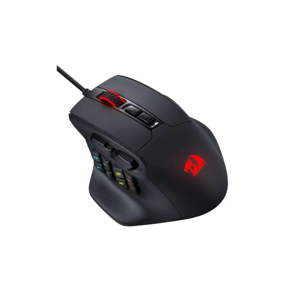 REDRAGON Aatrox 6200DP RGB MMO Gaming Mouse – Black