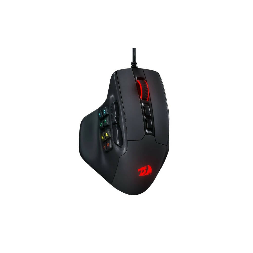 REDRAGON Aatrox 6200DP RGB MMO Gaming Mouse – Black