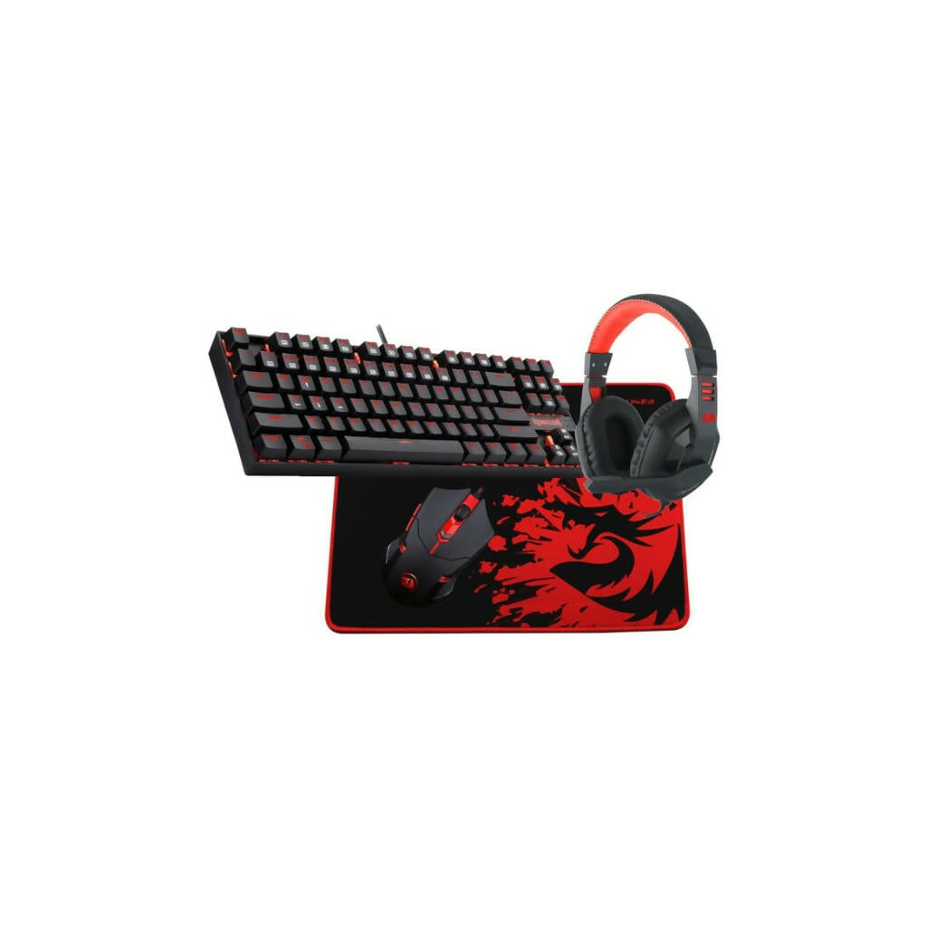 REDRAGON 4IN1 Mechanical Gaming Combo Mouse|Mouse Pad|Headset|Mechanical Keyboard