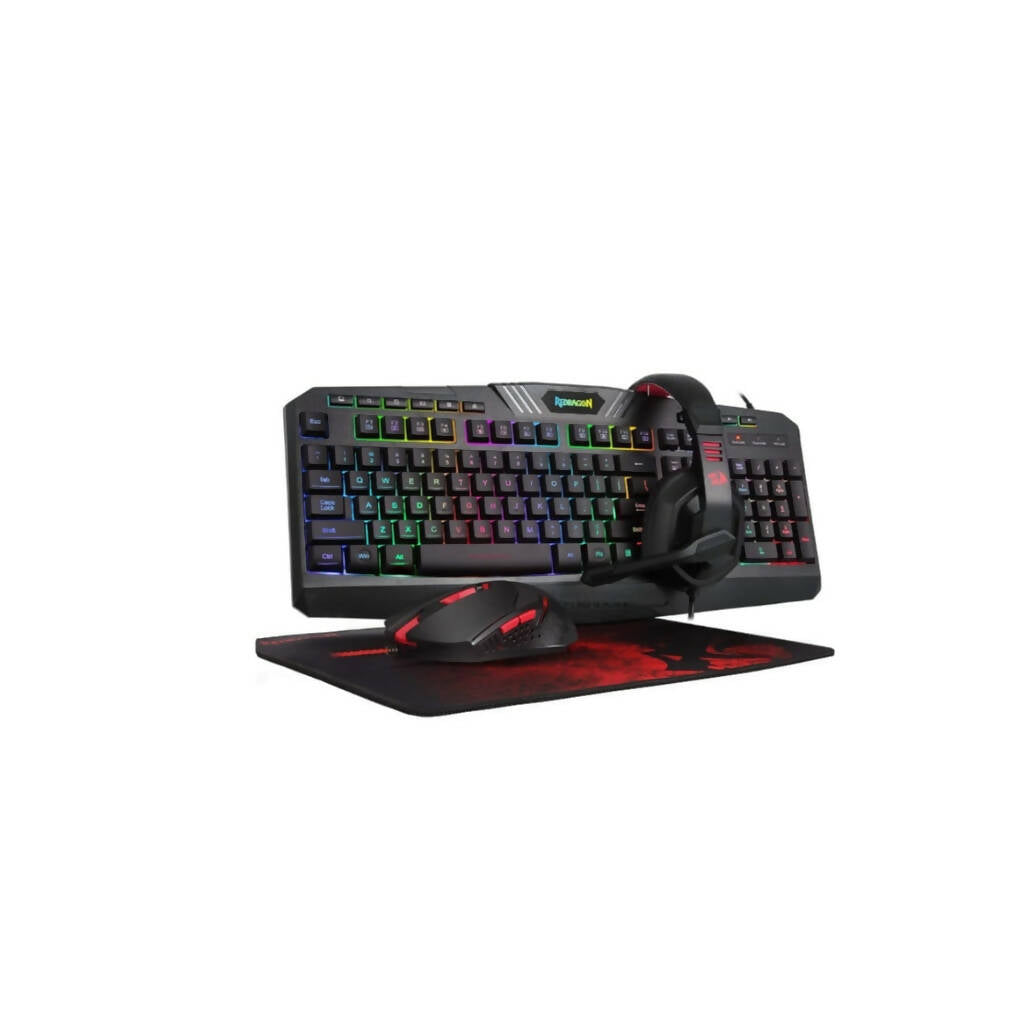 REDRAGON 4IN1 Gaming Combo Mouse|Mouse Pad|Headset|Keyboard