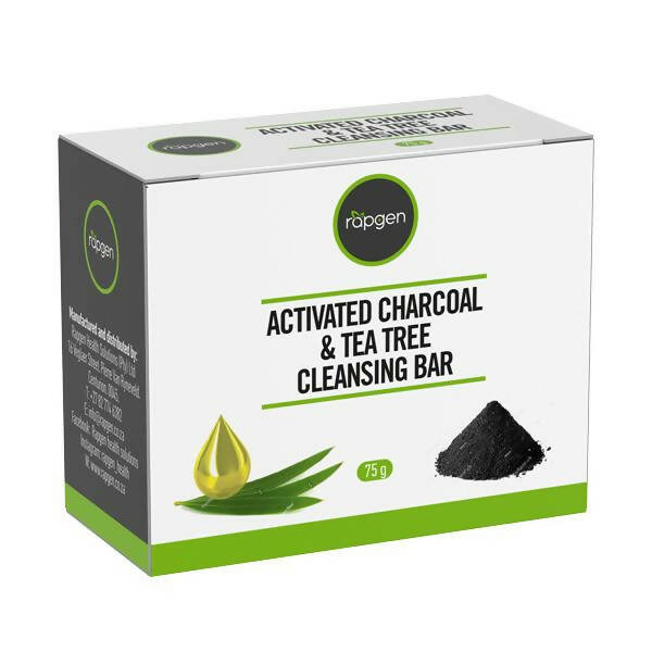 Rapgen Charcoal&tea tree cleansing bar