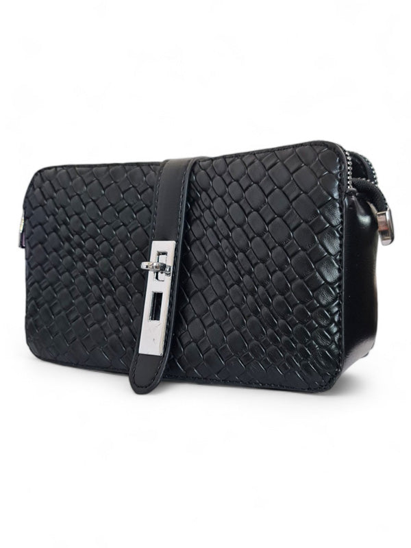 Ladies BAG - BLACK - STRAP Included - ±13×21 Cm - Image 3