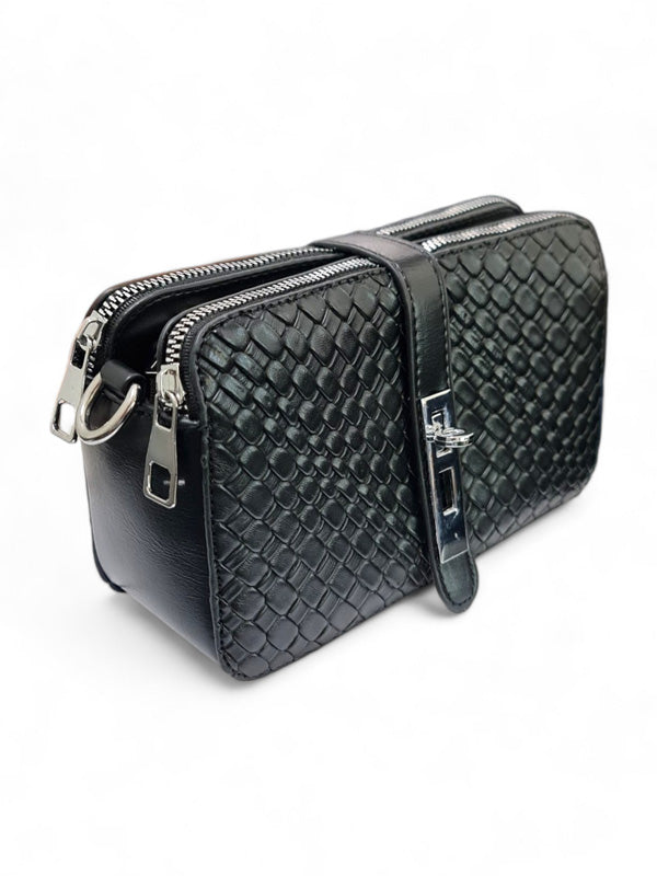Ladies BAG - BLACK - STRAP Included - ±13×21 Cm - Image 4