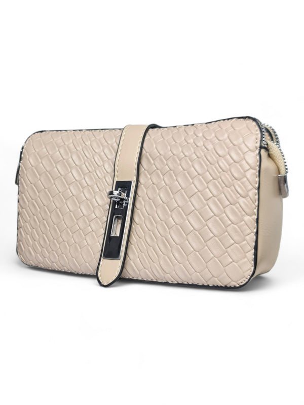 Ladies BAG - CREAM - STRAP Included - ±13×21 Cm - Image 3