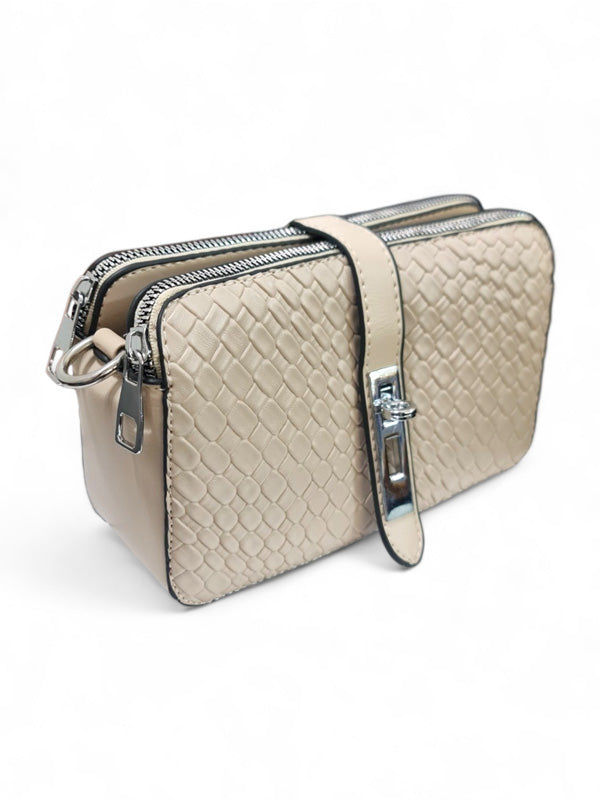 Ladies BAG - CREAM - STRAP Included - ±13×21 Cm - Image 4