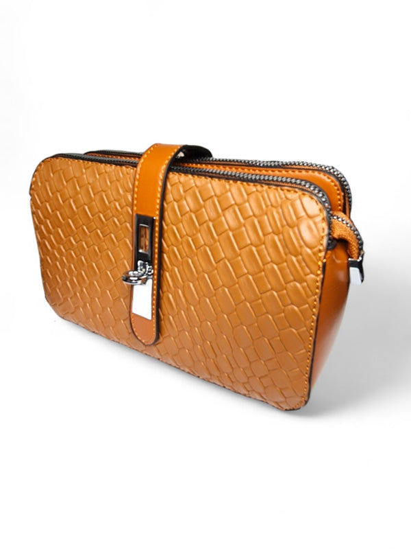 Ladies BAG - TAN - STRAP Included - ±13×21 Cm