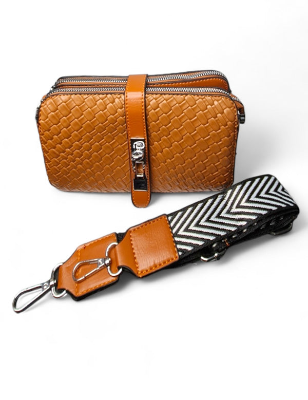 Ladies BAG - TAN - STRAP Included - ±13×21 Cm - Image 2