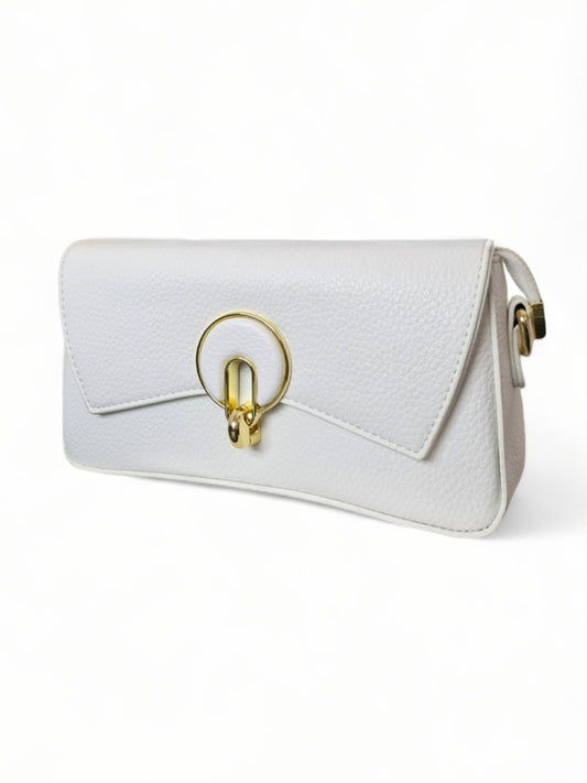 Ladies BAG - WHITE - Straps Included - ±13×24 Cm