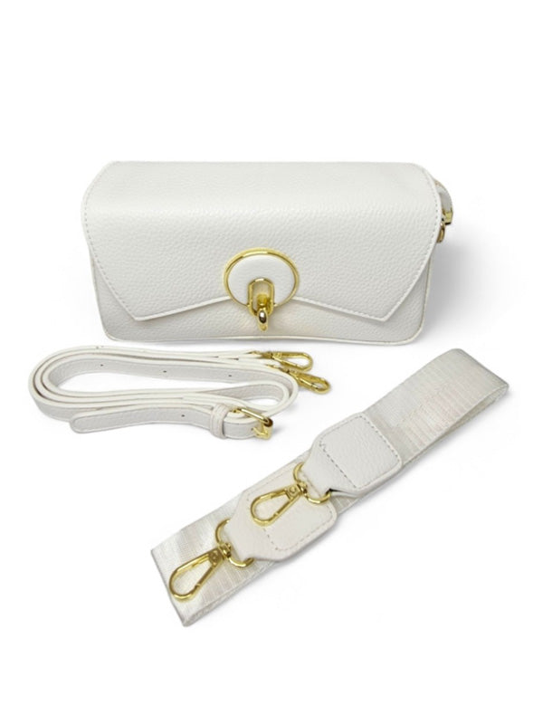 Ladies BAG - WHITE - Straps Included - ±13×24 Cm - Image 2