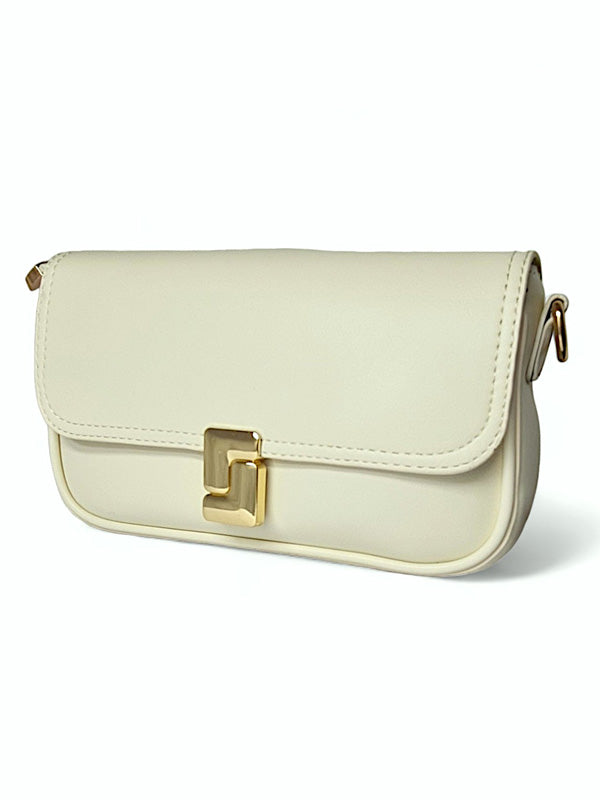 Ladies BAG - CREAM - STRAP Included - ±14×24 Cm
