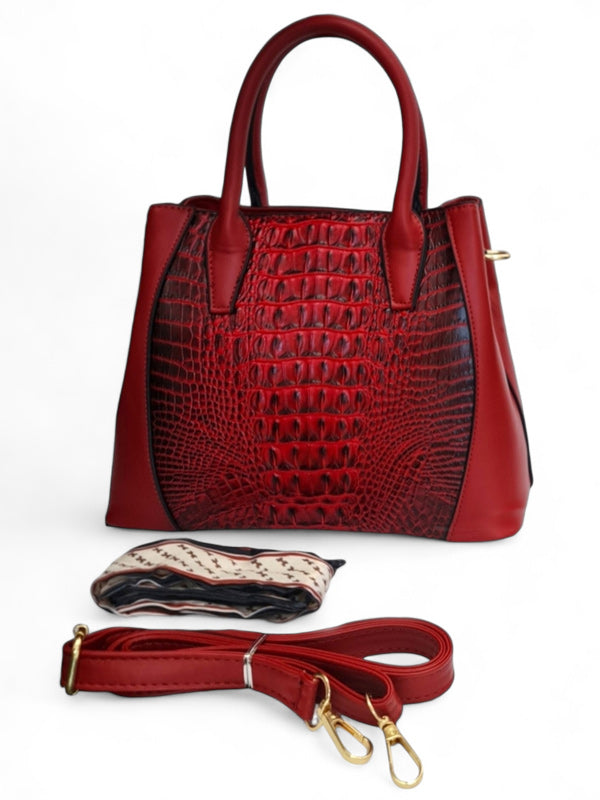 Ladies BAG - RED ±23×27×11 Cm
