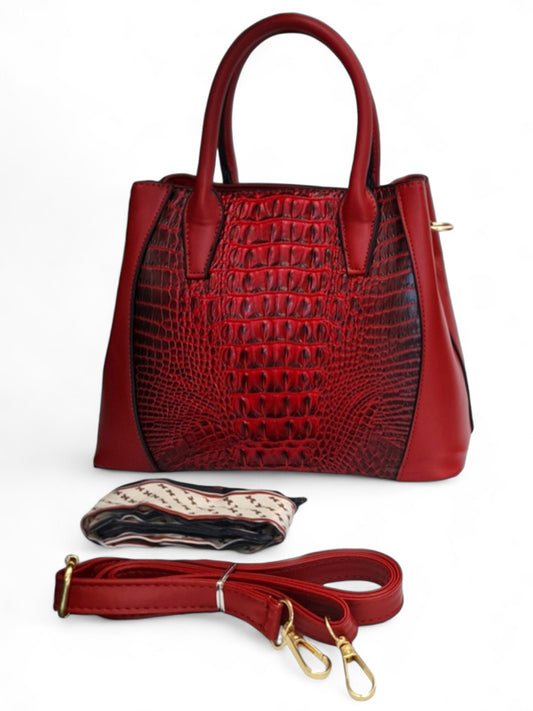 Ladies BAG - RED ±23×27×11 Cm