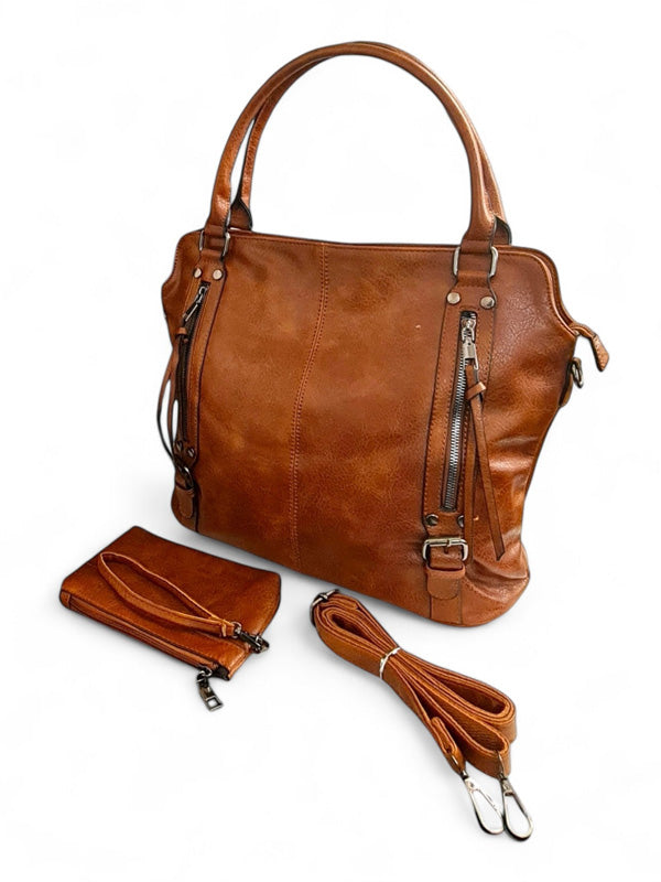 Ladies BAG - TAN ±33×37×16 Cm