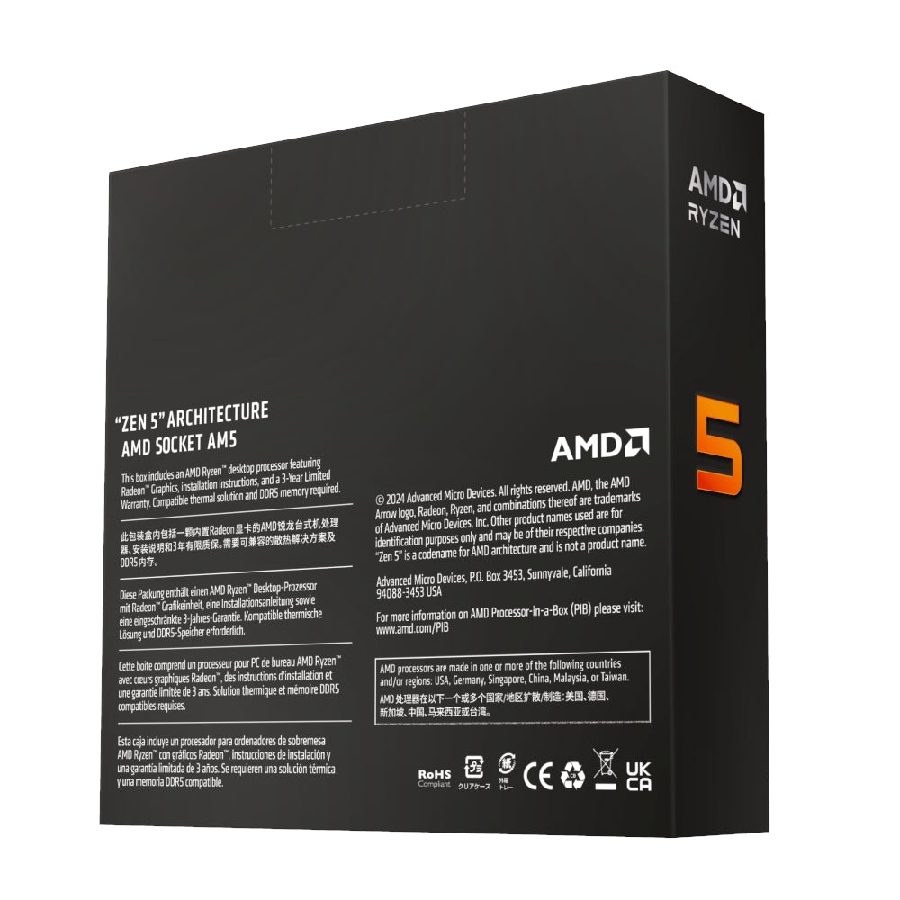 AMD RYZEN 5 9600X 6-Core 3.9GHz AM5 CPU - alternate product view 4