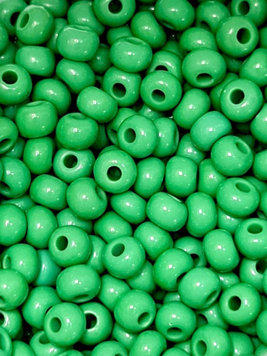 GLASS CZECH BEADS LOOSE - GREEN - SIZE 11/0 - 1/4KGM (53250 - 11L)