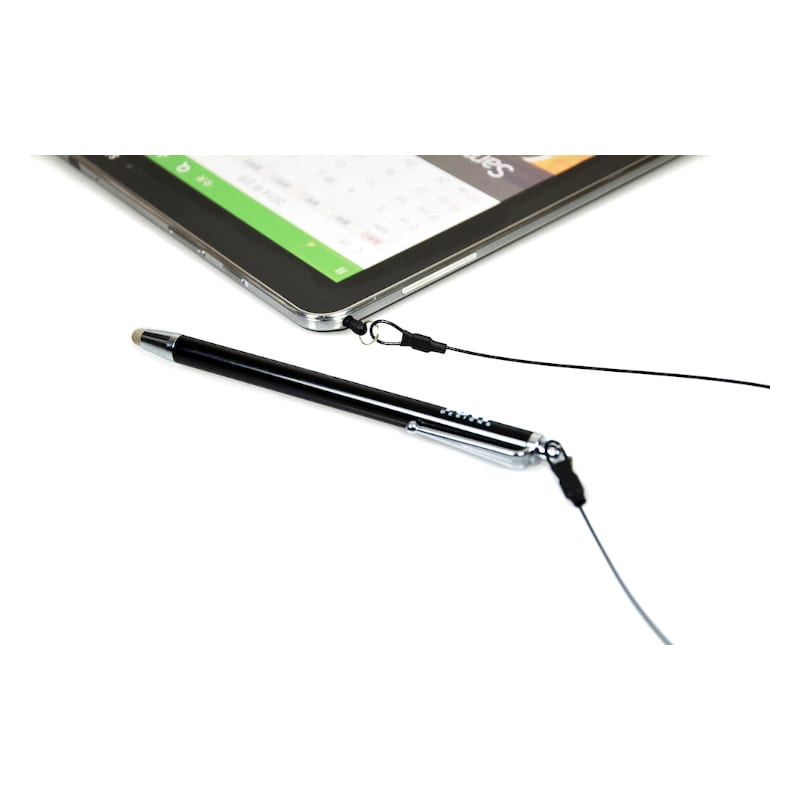 Port Designs Metallic Tip Stylus with 40cm Cable - Black - alternate product view 3