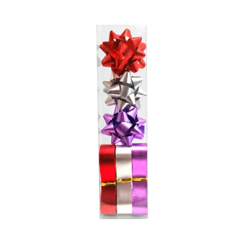 Gift Bows (5 cm) & Ribbon (1.5 cm x 3 m) Set