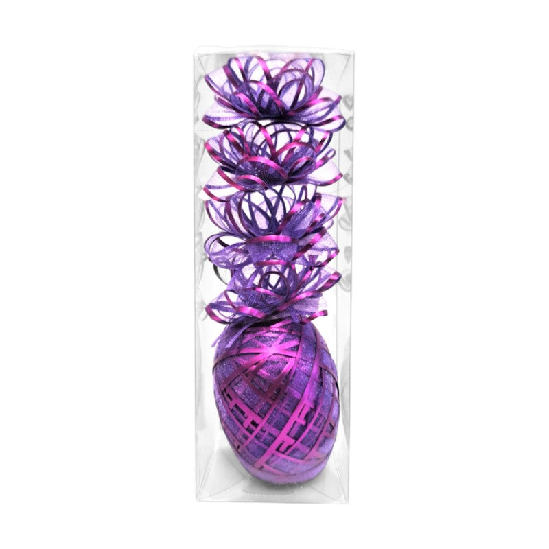 Gift Bows Organza Purple (5 cm) & Cob Ribbon (10 m) Set