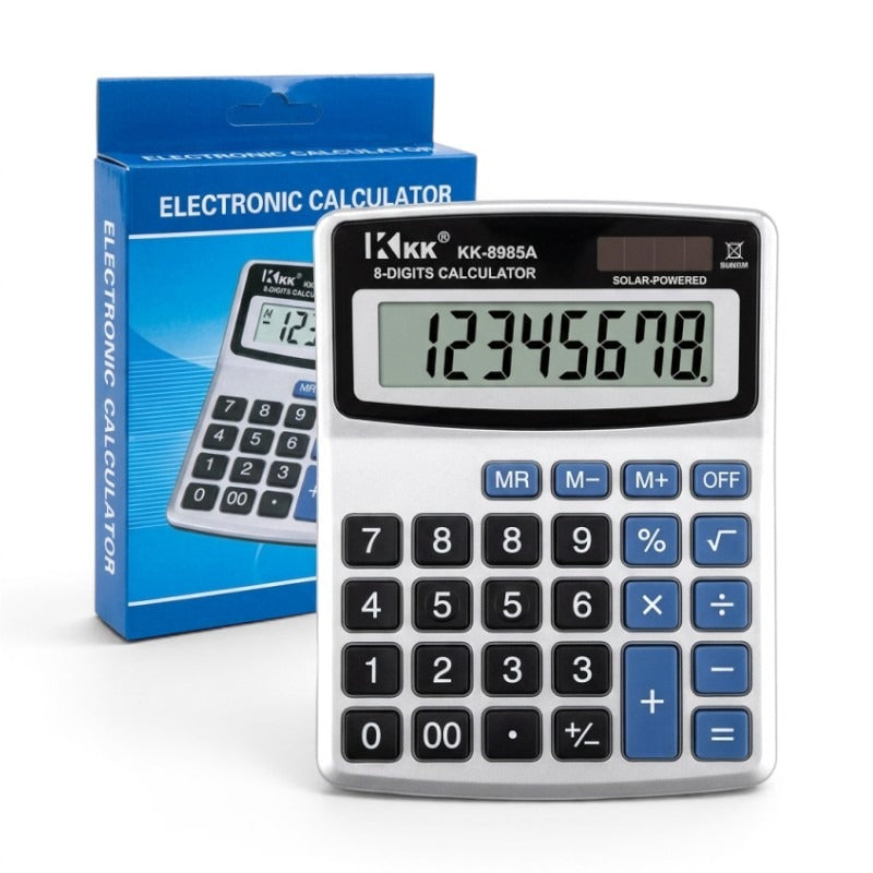 Calculator 8 Digit Solar Powered - Size 125x96 mm