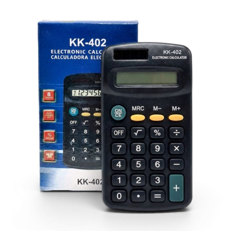 Calculator Mini 8 Digit Battery Powered 1XAA And Solar Powered - Size 104x64 mm