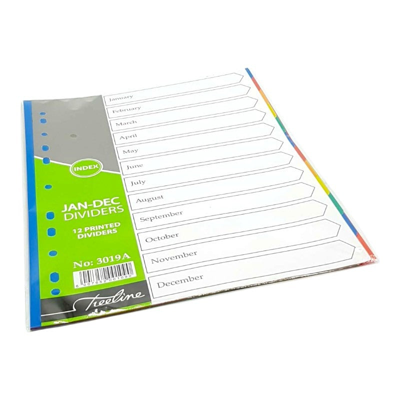 File Deviders PVC Jan - Dec - Treeline