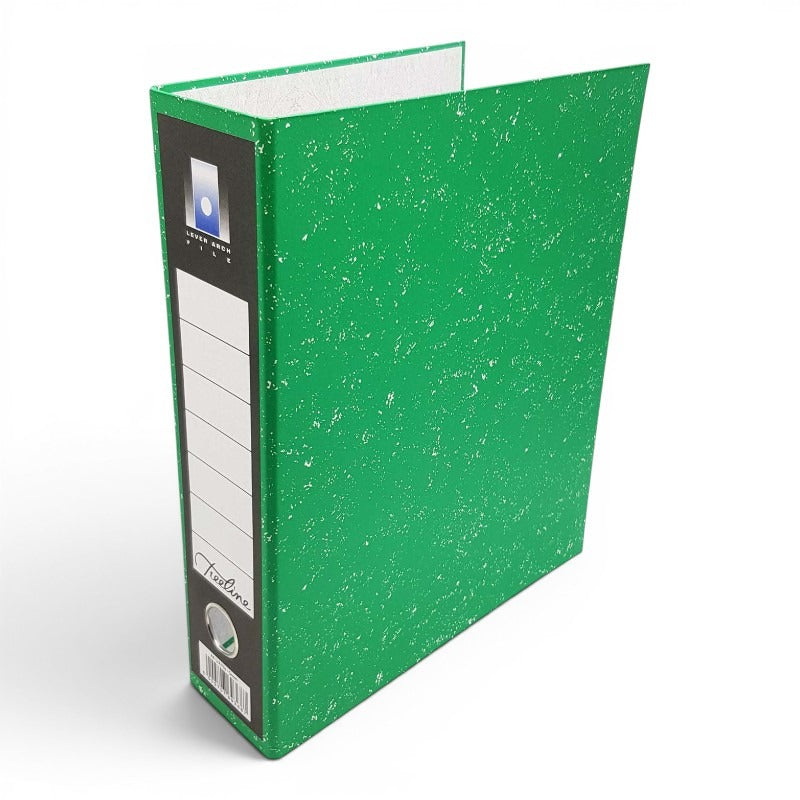 LEVER ARCH FILE - GREEN Mottled (10 - 762301)